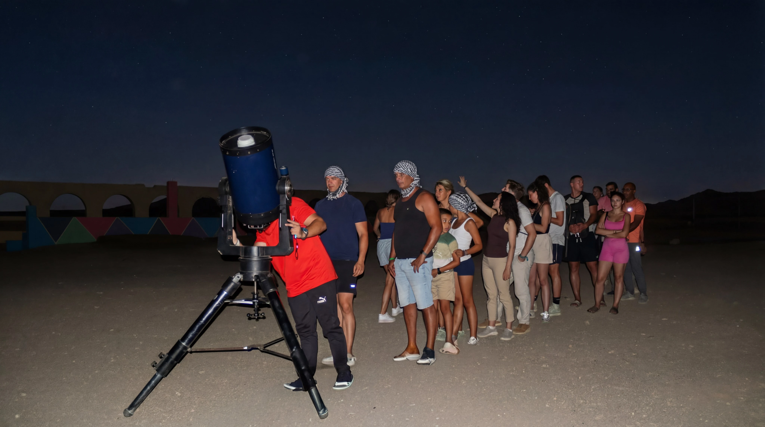 star gazing safari telescope groupe watching marsa alam sky