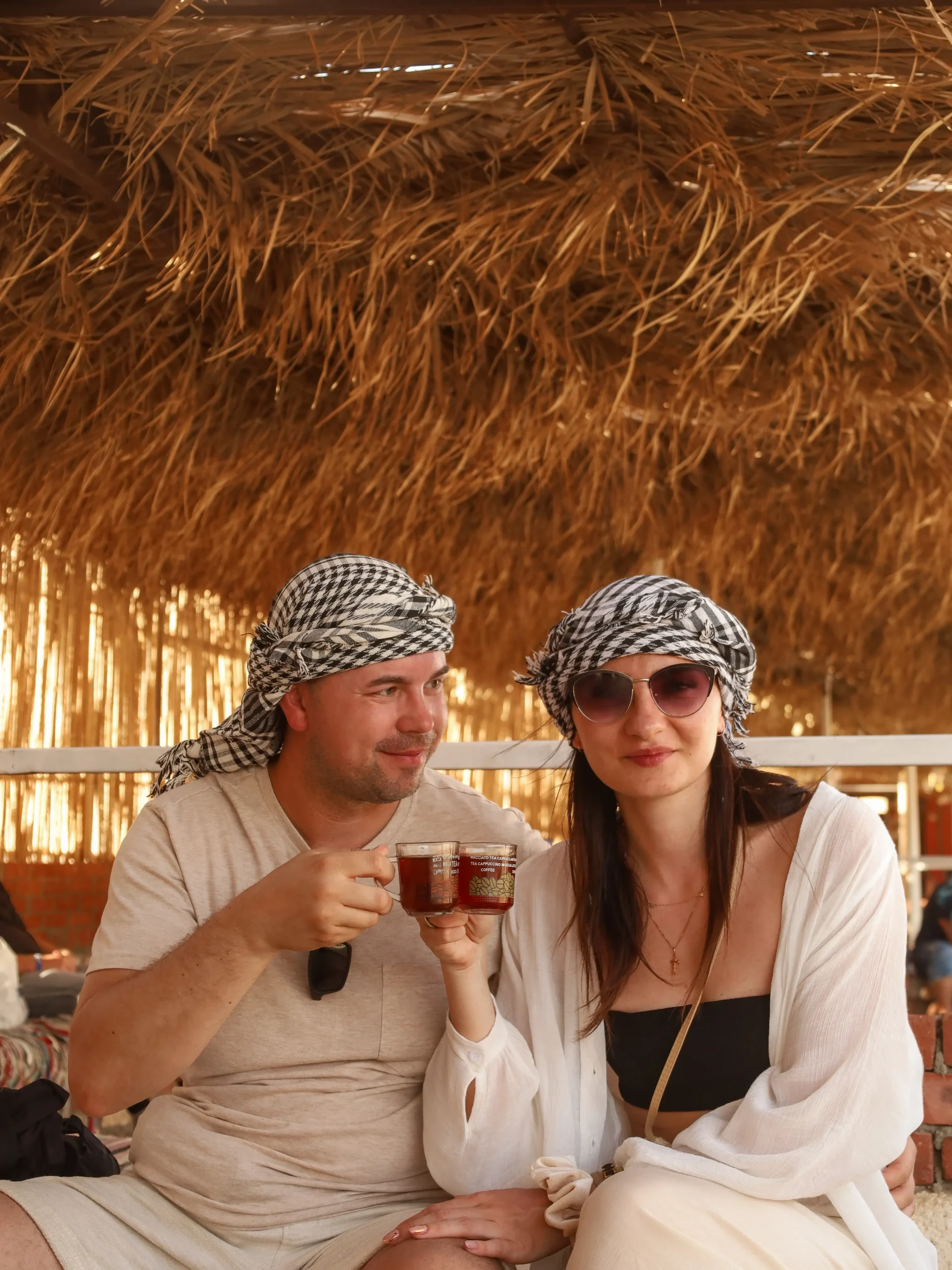 Bedouin tea stop during Quad Safari Marsa Alam